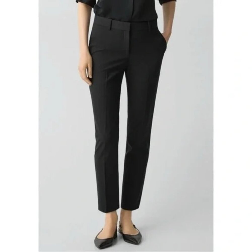 Theory Trecca 2 Crop Black Suit Pants